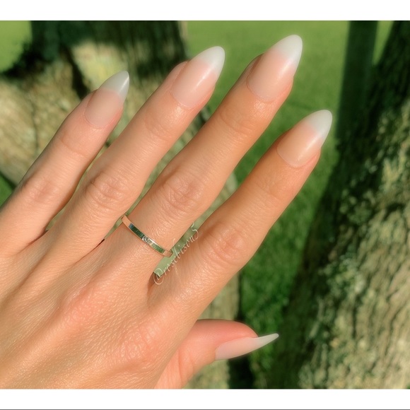 🌙🆕Simulated Diamond Boho Silver Stacking Rings - Picture 5 of 7